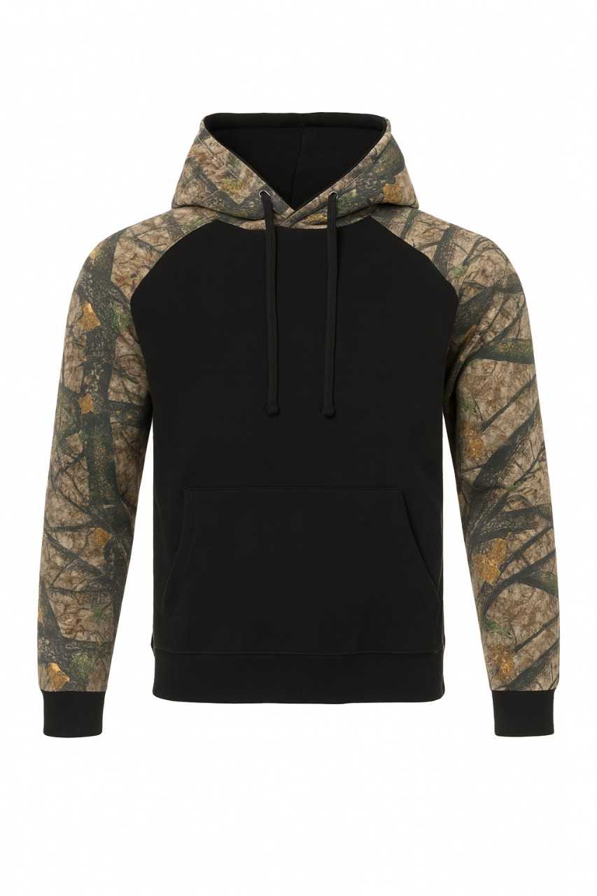 Unisex Printed Oversized Pullover Hoodie – Heavy Fleece, Big & Tall Sizes